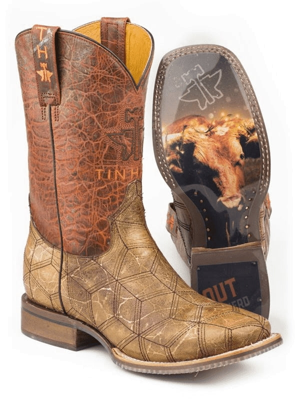 Men's Tin haul make buy it rain square toe cowboy boots