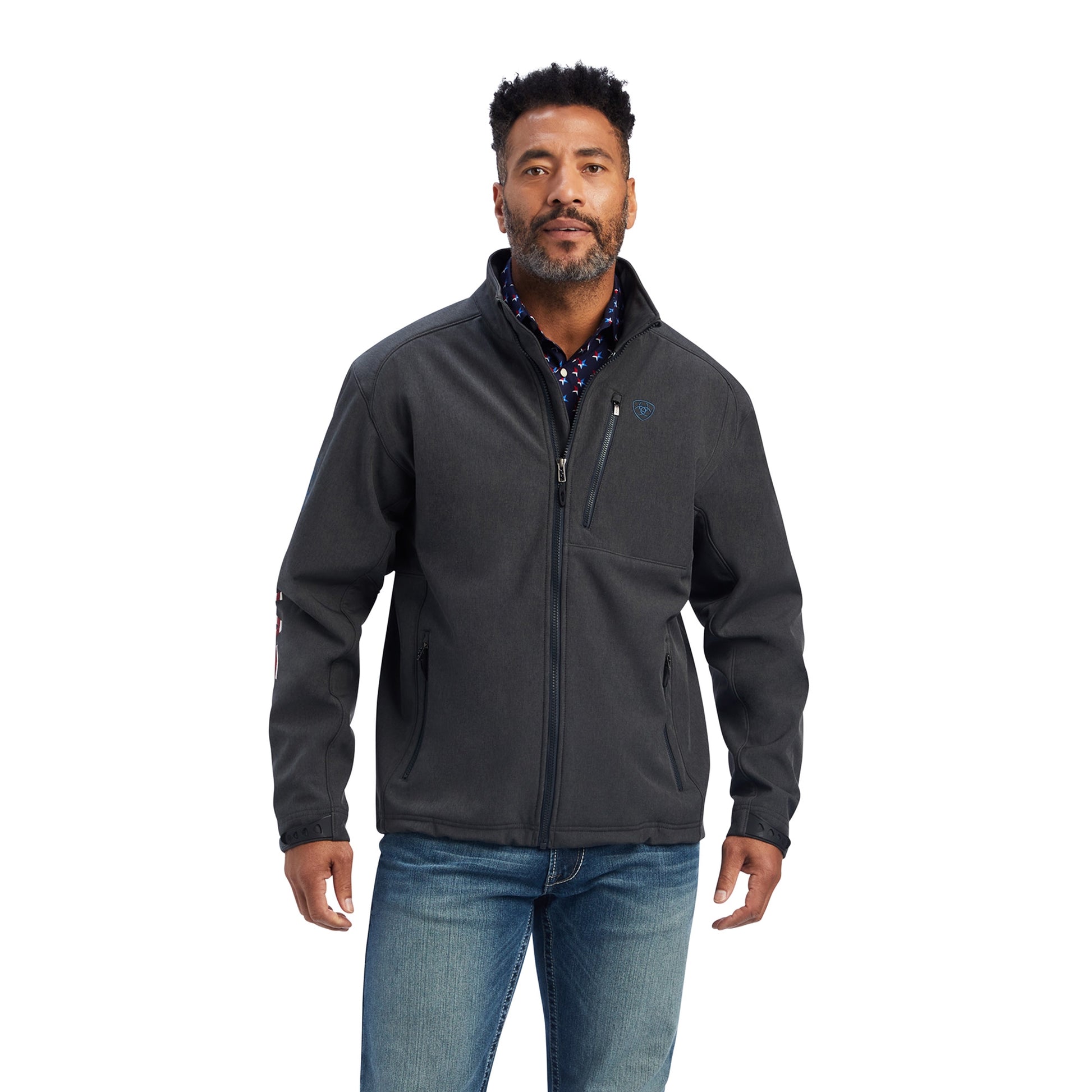 Ariat Mens Logo 2.0 Patriot Softshell Jacket – HorseLoverZ